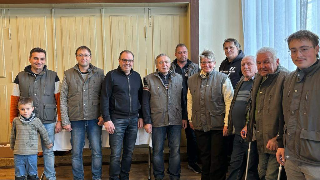 Unser Verein mit Ortsvorsteher Gerd Winkler.